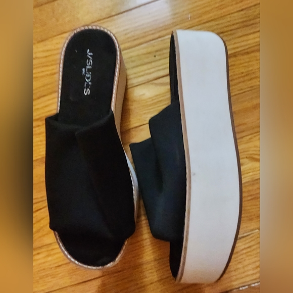 J/Slides Platform Wedge Sandals - Picture 3 of 10